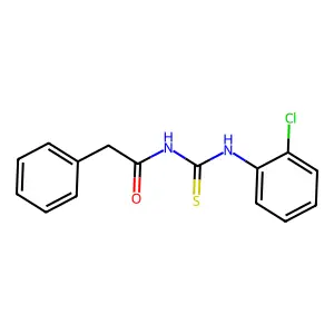 N-[(2-chlorophenyl)carbamothioyl]-2-phenylacetamide structure