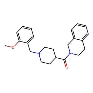 3,4-dihydroisoquinolin-2(1H)-yl[1-(2-methoxybenzyl)piperidin-4-yl]methanone structure