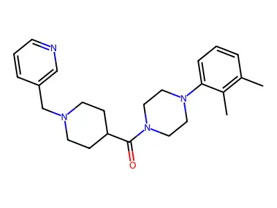 [4-(2,3-dimethylphenyl)piperazin-1-yl]-[1-(pyridin-3-ylmethyl)piperidin-4-yl]methanone structure