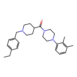 [4-(2,3-Dimethylphenyl)piperazin-1-yl][1-(4-ethylbenzyl)piperidin-4-yl]methanone structure