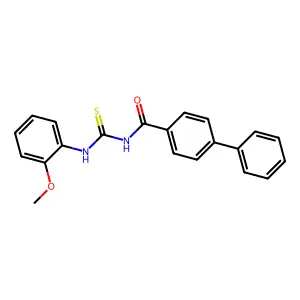 N-[(2-methoxyphenyl)carbamothioyl]-4-phenylbenzamide structure