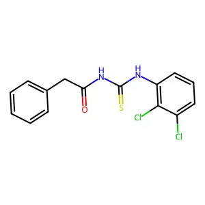 N-[(2,3-dichlorophenyl)carbamothioyl]-2-phenylacetamide structure