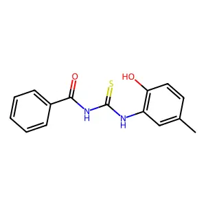 1-Benzoyl-3-(2-hydroxy-5-methylphenyl)thiourea structure