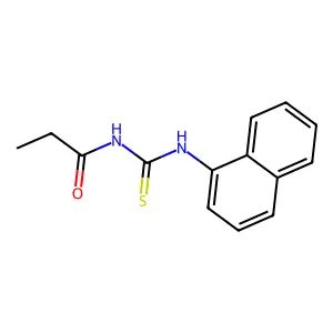 N-(naphthalen-1-ylcarbamothioyl)propanamide structure