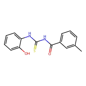 N-[(2-hydroxyphenyl)carbamothioyl]-3-methylbenzamide structure