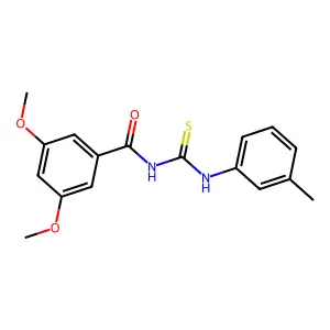 3,5-dimethoxy-N-[(3-methylphenyl)carbamothioyl]benzamide structure
