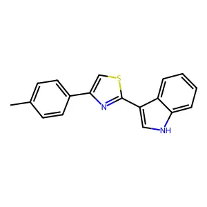 2-(3-indolylidene)-4-(4-methylphenyl)-3H-thiazole structure