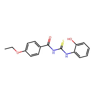 4-ethoxy-N-[(2-hydroxyphenyl)carbamothioyl]benzamide structure