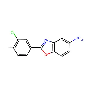 2-(3-Chloro-4-methylphenyl)-1,3-benzoxazol-5-amine structure