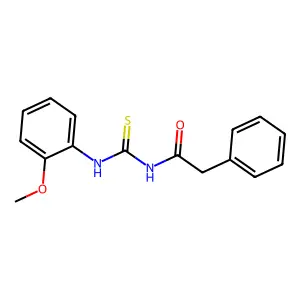 N-[(2-methoxyphenyl)carbamothioyl]-2-phenylacetamide structure