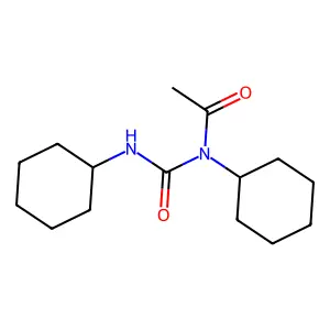 Urea, 1-acetyl-1,3-dicyclohexyl- structure