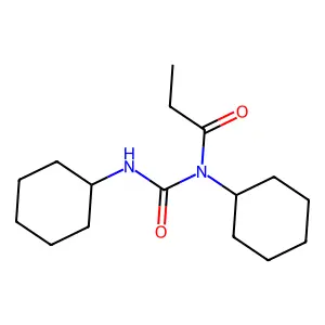 Urea, 1,3-dicyclohexyl-1-propionyl- structure