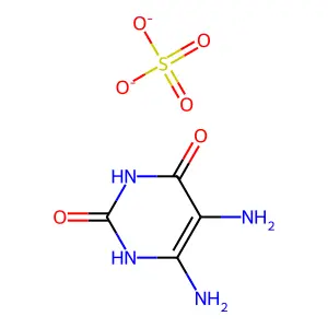 4,5-Diaminouracil sulfate structure