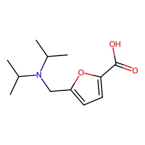 5-[(Diisopropylamino)-methyl]-furan-2-carboxylic acid structure