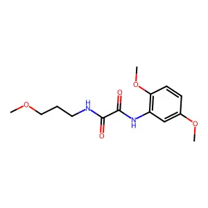 N-(2,5-dimethoxyphenyl)-N'-(3-methoxypropyl)ethanediamide structure
