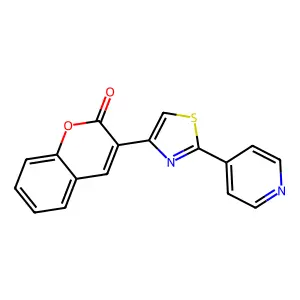 3-(2-Pyridin-4-yl-1,3-thiazol-4-yl)chromen-2-one structure