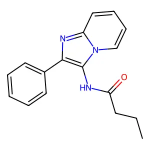 N-{2-Phenylimidazo[1,2-A]pyridin-3-YL}butanamide structure