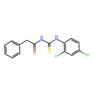 N-[(2,4-dichlorophenyl)carbamothioyl]-2-phenylacetamide structure