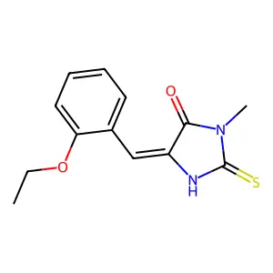 5-(2-Ethoxybenzylidene)-3-methyl-2-thioxo-4-imidazolidinone structure