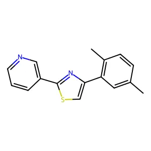 3-[4-(2,5-Dimethylphenyl)-1,3-thiazol-2-yl]pyridine structure