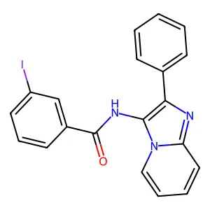 3-Iodo-N-{2-phenylimidazo[1,2-A]pyridin-3-YL}benzamide structure