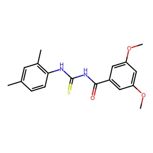 N-[(2,4-dimethylphenyl)carbamothioyl]-3,5-dimethoxybenzamide structure
