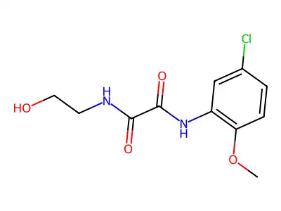 N-(5-chloro-2-methoxyphenyl)-N'-(2-hydroxyethyl)ethanediamide structure