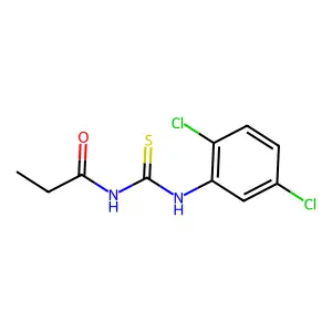N-[(2,5-dichlorophenyl)carbamothioyl]propanamide structure