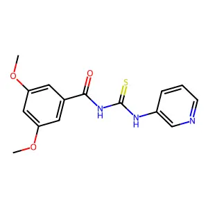 3,5-dimethoxy-N-(pyridin-3-ylcarbamothioyl)benzamide structure
