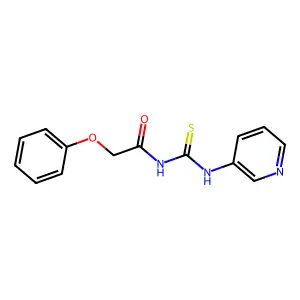 2-phenoxy-N-(pyridin-3-ylcarbamothioyl)acetamide structure