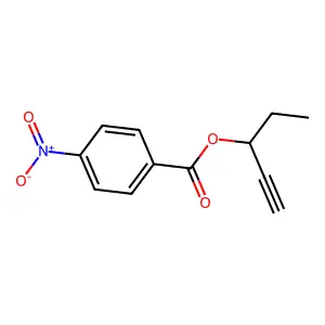 Pent-1-yn-3-yl 4-nitrobenzoate structure