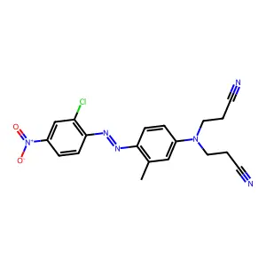 3,3'-((4-((2-Chloro-4-nitrophenyl)azo)-3-methylphenyl)imino)bispropiononitrile structure