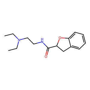 2-Benzofurancarboxamide, 2,3-dihydro-N-(2-(diethylamino)ethyl)- structure