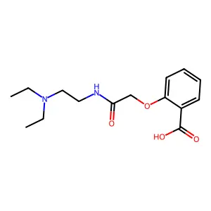 Benzoic acid, 2-(2-((2-(diethylamino)ethyl)amino)-2-oxoethoxy)- structure