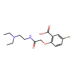 Benzoic acid, 5-bromo-2-(2-((2-(diethylamino)ethyl)amino)-2-oxoethoxy)- structure