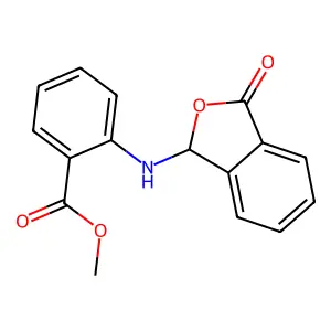 Methyl 2-[(3-oxo-1,3-dihydro-2-benzofuran-1-yl)amino]benzoate structure