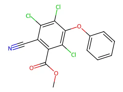 Methyl 2,4,5-trichloro-6-cyano-3-phenoxybenzoate structure