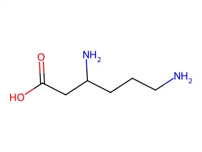 3,6-二氨基己酸 structure