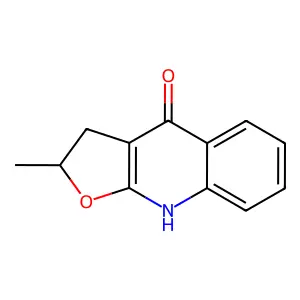 2-Methyl-3,9-dihydrofuro(2,3-b)quinolin-4(2H)-one structure