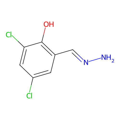 2,4-Dichloro-6-(hydrazinylmethylidene)-1-cyclohexa-2,4-dienone structure