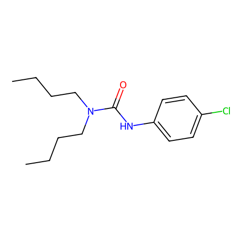 Urea, N,N-dibutyl-N'-(4-chlorophenyl)- structure