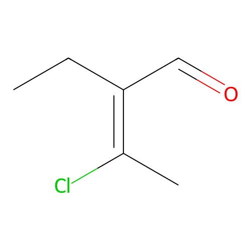 3-Chloro-2-ethylbut-2-enal structure