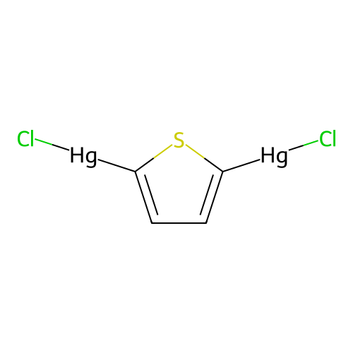 2,5-Bis(chloromercuri)thiophene structure