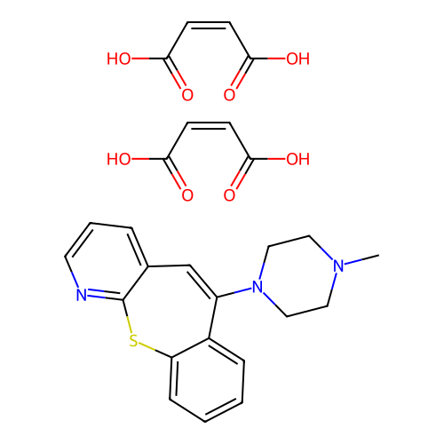 6-(4-Methylpiperazino)benzo(b)pyrido(3,2-f)thiepin dimaleate structure