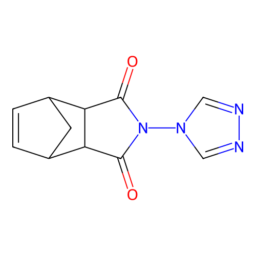 2-(4H-1,2,4-triazol-4-yl)-3a,4,7,7a-tetrahydro-1H-4,7-methanoisoindole-1,3(2H)-dione structure