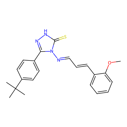 C22H24N4OS structure