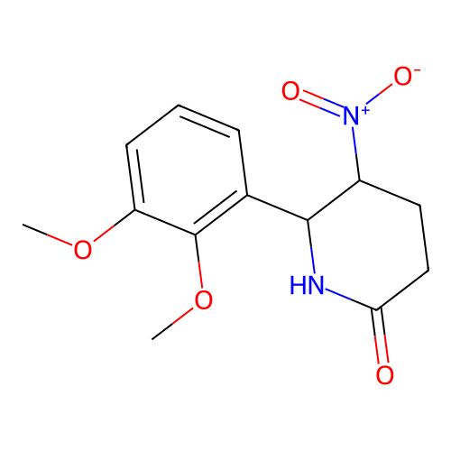 6-(2,3-Dimethoxyphenyl)-5-nitropiperidin-2-one structure