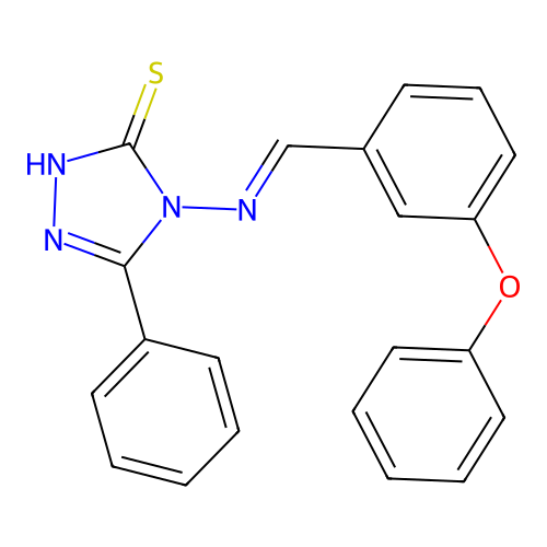 4-((3-Phenoxybenzylidene)amino)-5-phenyl-4H-1,2,4-triazole-3-thiol structure