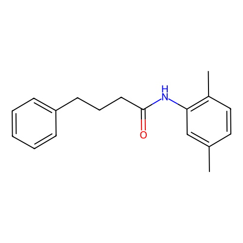 N-(2,5-dimethylphenyl)-4-phenylbutanamide structure