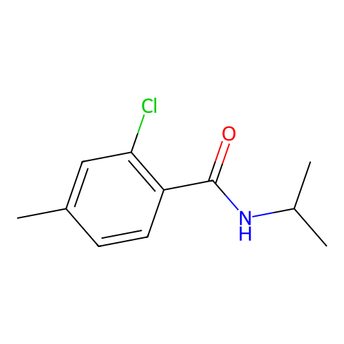 2-chloro-4-methyl-N-(propan-2-yl)benzamide structure